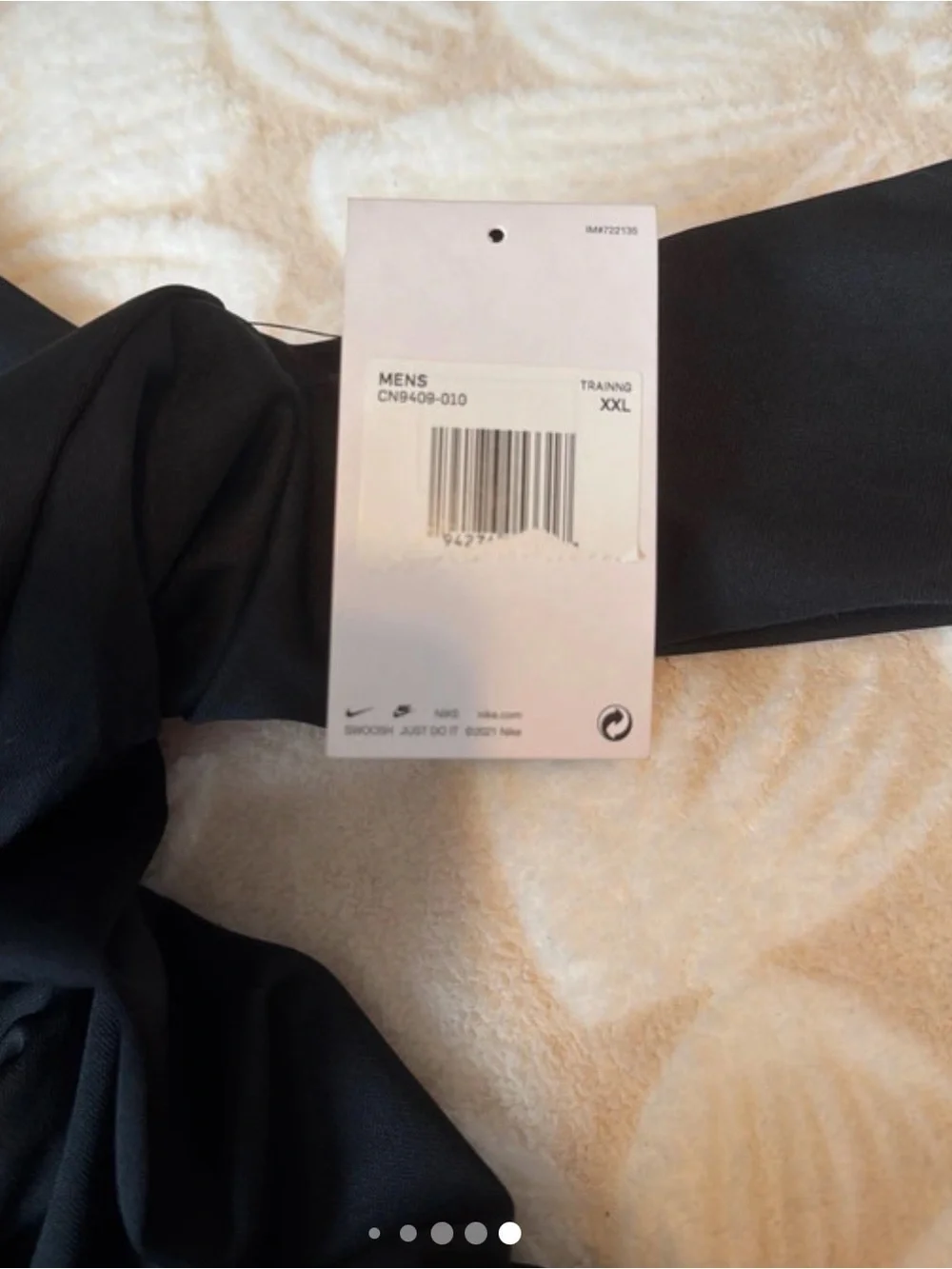 Nike Black Full-Zip Performance Jacket with Purple Patch